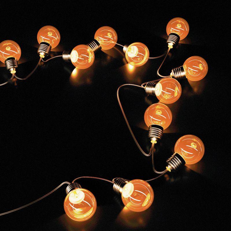 Гирлянда садовая на солнечной батарее LED 30 ламп шары IP44 белый свет Solar Gauss (GS032)