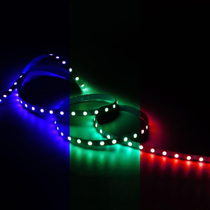 Лента светодиодная LED 10 Вт/м 700 Лм/м 5050-SMD 60 шт/м 12 В DC RGB RGB IP20 блистер (3 м ) (комплект) Basic Gauss (BT041)