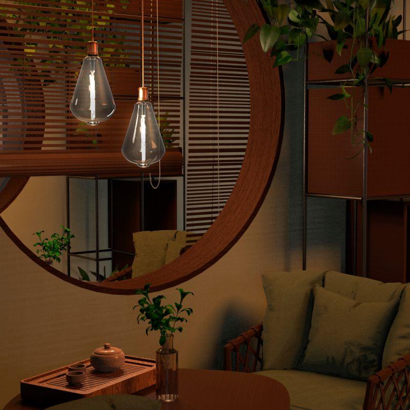 Лампа светодиодная LED 6 Вт 330 Лм 4000К белая Е27 ST164 gray straight Filament Gauss (157802205)