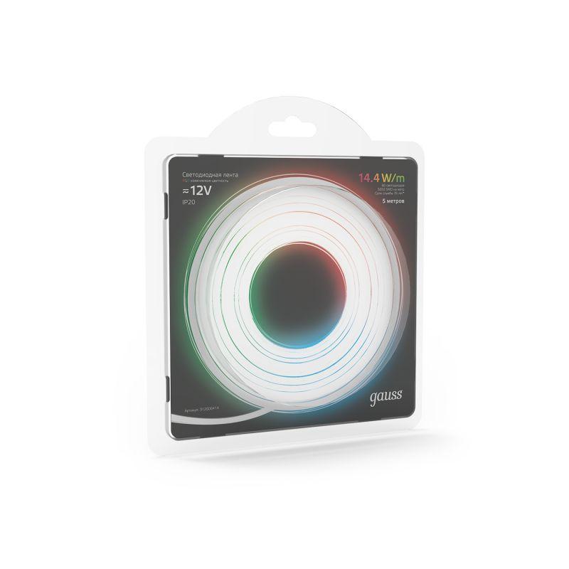 Лента светодиодная LED 5050/60-SMD 14.4W 12V DC RGB 5м (312000414)