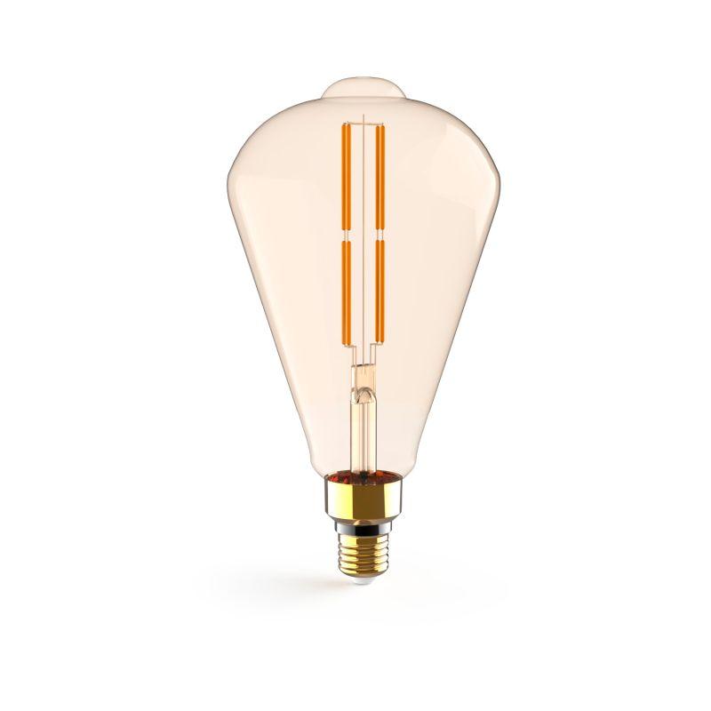 Лампа светодиодная LED 6 Вт 890 Лм 2700К теплая Е27 ST164 golden straight Filament Gauss