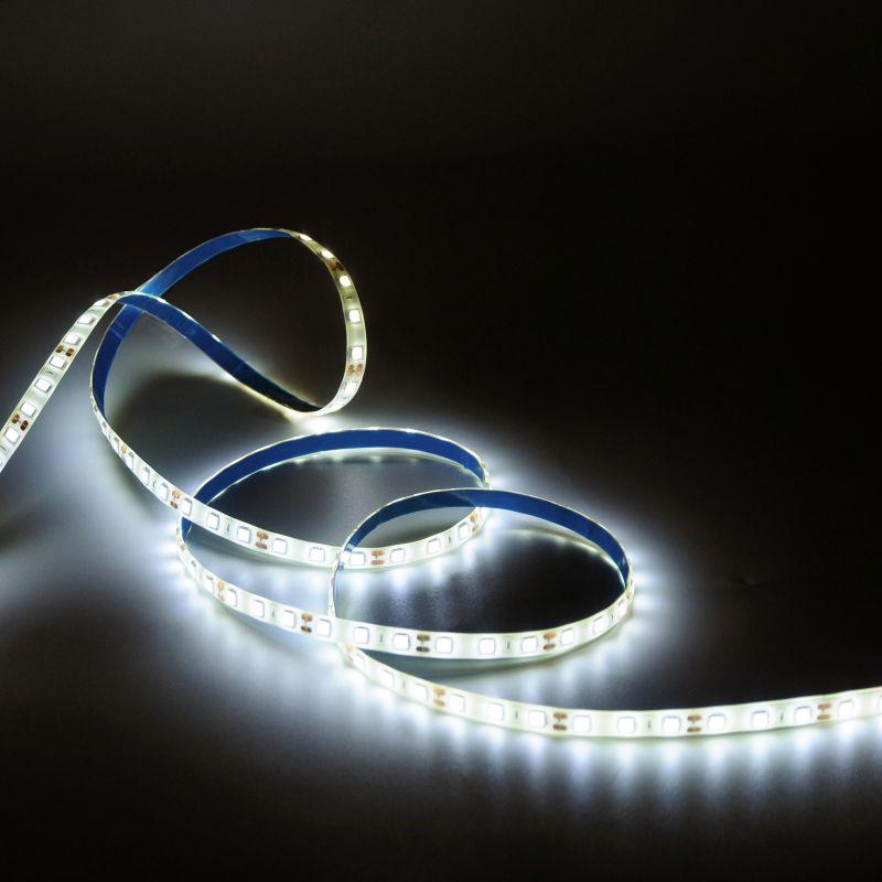 Лента светодиодная LED 10 Вт/м 700 Лм/м 5050-SMD 60 шт/м 12 В DC 3000К теплый белый IP65 блистер (5 м ) Basic Gauss