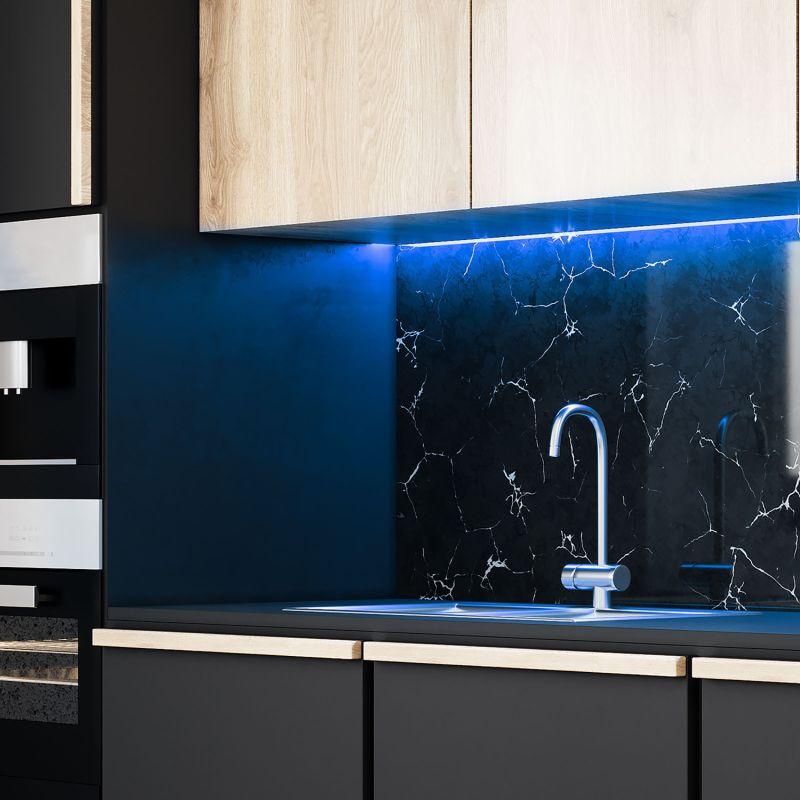 Лента светодиодная LED 6 Вт/м 390 Лм/м 5050-SMD 30 шт/м 12 В DC RGB RGB IP20 блистер (5 м ) (комплект) Basic Gauss