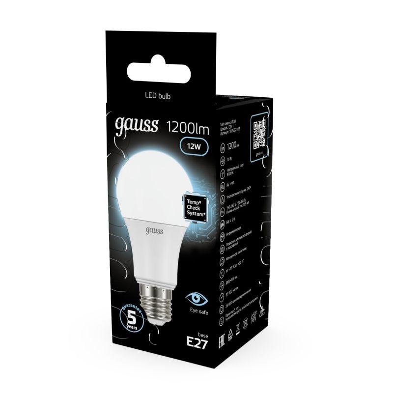 Лампа светодиодная Black Globe 12Вт 4100К бел. E27 1200лм 150-265В Gauss 102502212