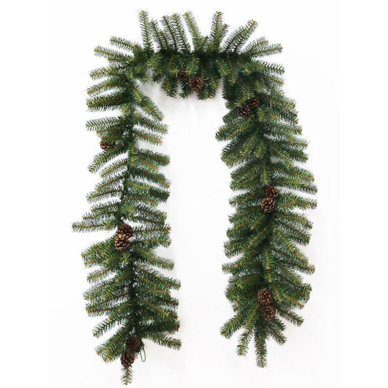 Гирлянда "Еловый шлейф с шишками" 2.75м d41см 300 веток NEON-NIGHT 307-221