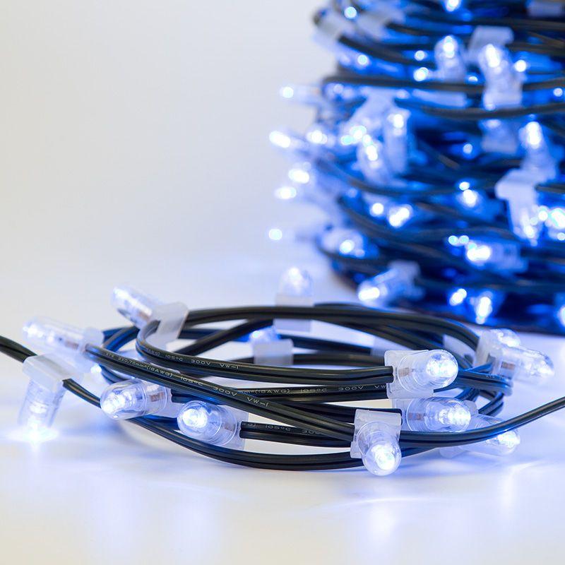 Гирлянда "КЛИП ЛАЙТ" 660LED черн. провод 80Вт 12В син. (уп.100м) NEON-NIGHT 325-123