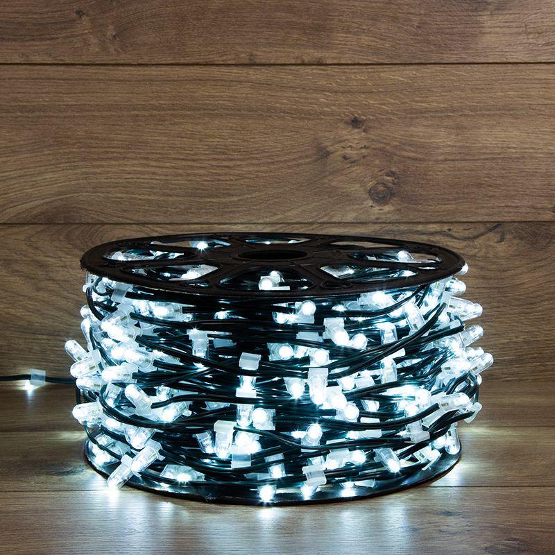 Гирлянда "КЛИП ЛАЙТ" 660LED черн. провод 80Вт 12В бел. (уп.100м) NEON-NIGHT 325-125