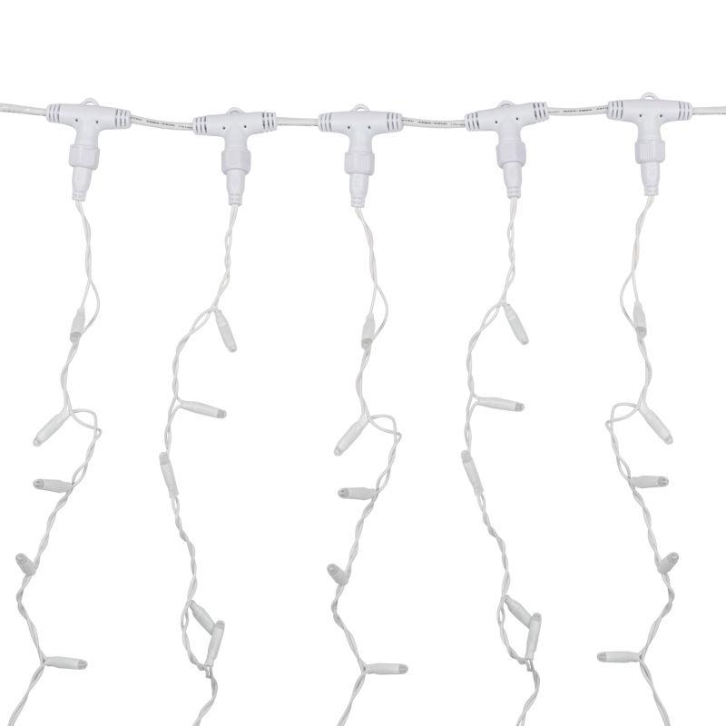 Гирлянда Дождь "ПЛЕЙ-ЛАЙТ" 2х3м 760LED 45Вт 230В IP44 бел.; фиксинг бел. провод NEON-NIGHT 235-135