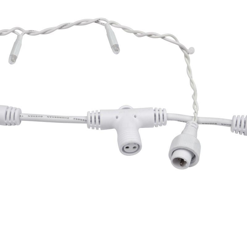 Гирлянда Дождь "ПЛЕЙ-ЛАЙТ" 2х3м 760LED 45Вт 230В IP44 бел.; фиксинг бел. провод NEON-NIGHT 235-135