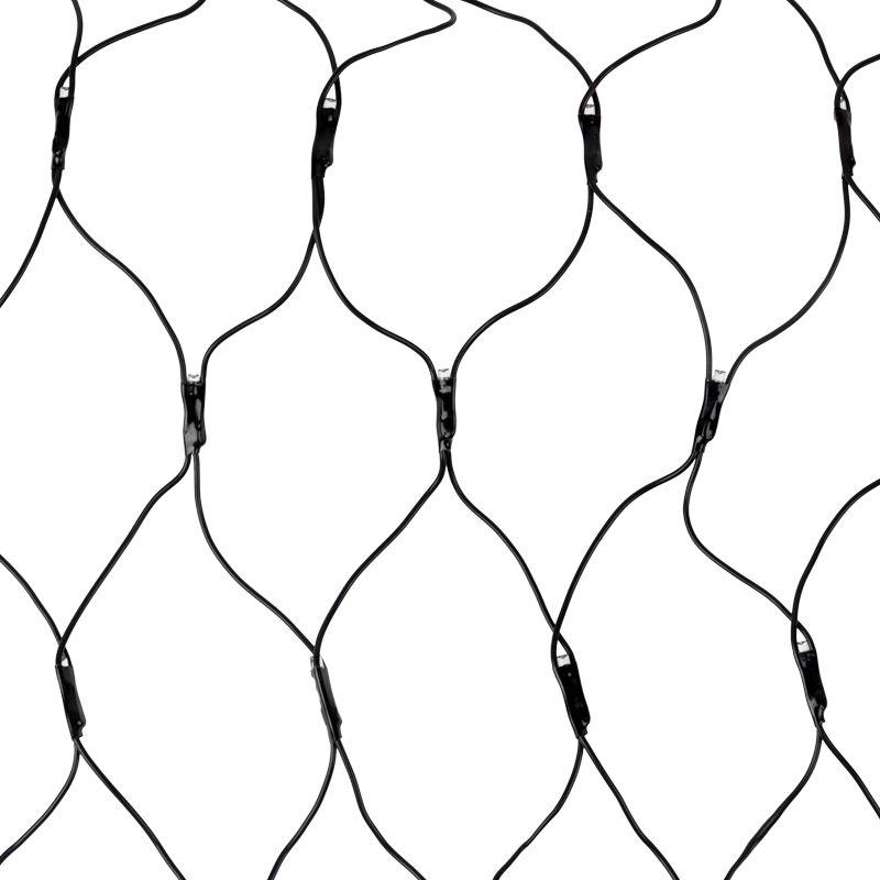 Гирлянда Сеть "НЕТ ЛАЙТ" (с контроллером 8 программ) 1мх1.5м 160LED 7.2Вт 220В IP44 черн. провод; мультиколор NEON-NIGHT 215-119