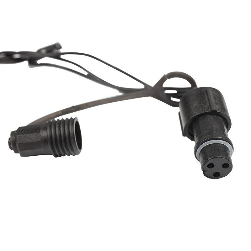 Гирлянда "ТВИНКЛ ЛАЙТ LED" (с контроллером 8 режимов) 10м 100LED 10Вт 220В IP54 бел. провод черн. ПВХ NEON-NIGHT 303-135