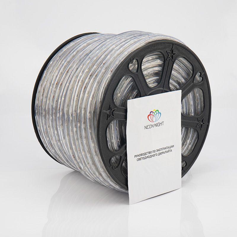 Шнур светодиодный Дюралайт чейзинг круглый 13мм мультиколор 2.4Вт/м 220В IP65 (уп.100м) NEON-NIGHT 121-329