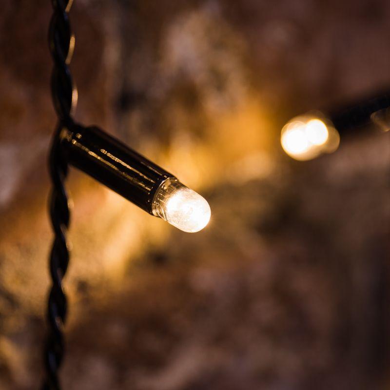 Гирлянда Дождь "ПЛЕЙ-ЛАЙТ" 2х3м 760LED 45Вт 220В IP44 тепл. бел.; черн. провод NEON-NIGHT 235-146