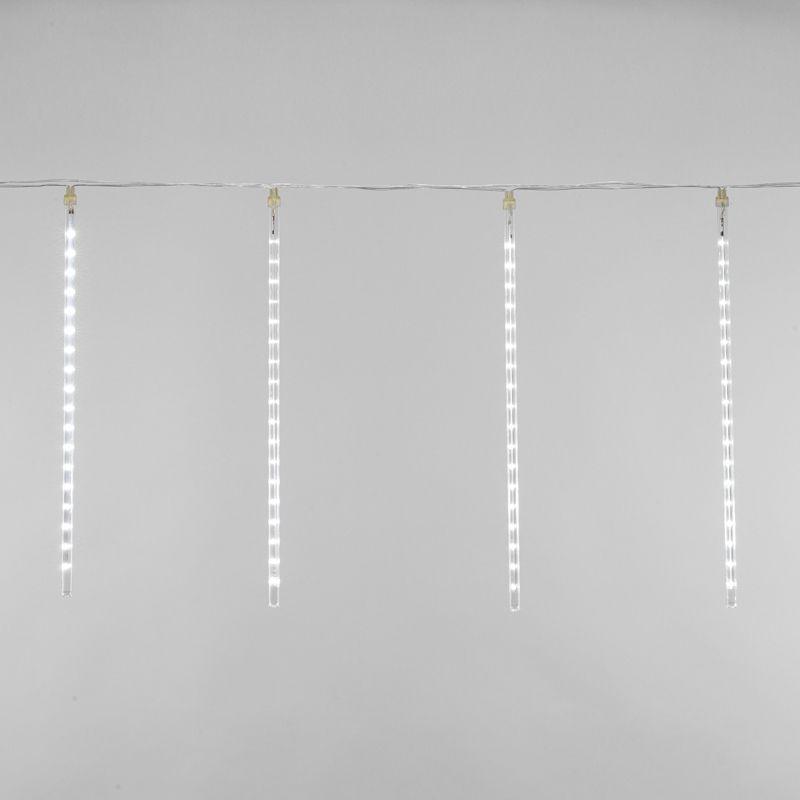 Электроукрашение "Тающая сосулька" 8х30LED 0.5м 220В IP20 бел.; черн. провод NEON-NIGHT 256-313-6