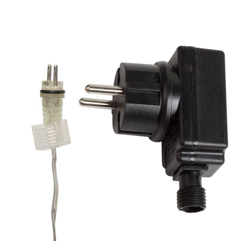 Электроукрашение "Тающая сосулька" 8х30LED 0.5м 220В IP20 бел.; черн. провод NEON-NIGHT 256-313-6