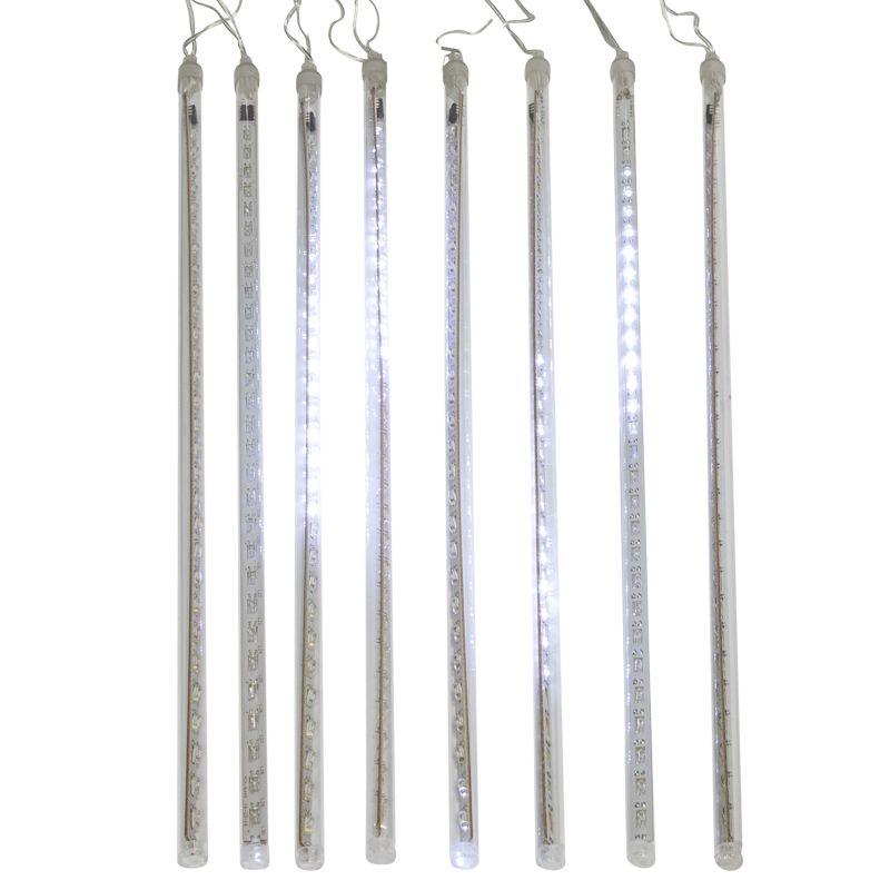 Электроукрашение "Тающая сосулька" 8х30LED 0.5м 220В IP20 бел.; черн. провод NEON-NIGHT 256-313-6