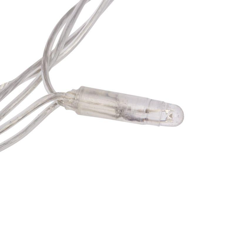 Гирлянда Дождь "ПЛЕЙ-ЛАЙТ ВОДОПАД" 2х3м (с контроллером с трансформатором) 240LED 15Вт 24В IP44 прозрачн. провод; бел. NEON-NIGHT 235-435