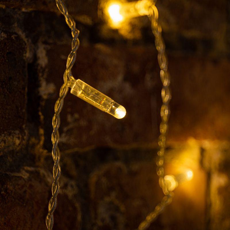 Гирлянда Дождь "ПЛЕЙ-ЛАЙТ" 2х9м фиксинг тепл. бел. силикон. провод 220В NEON-NIGHT 235-196