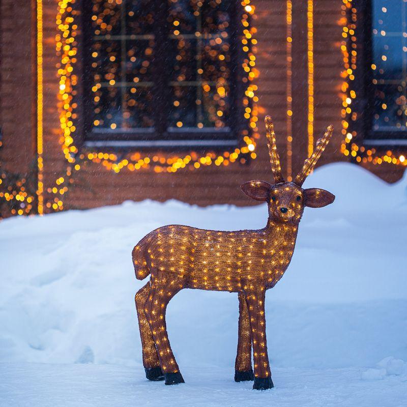 Фигура акриловая "Бурый олень" 78х100см 380LED 23Вт 24В IP65 (с трансф.) бел. NEON-NIGHT 513-305