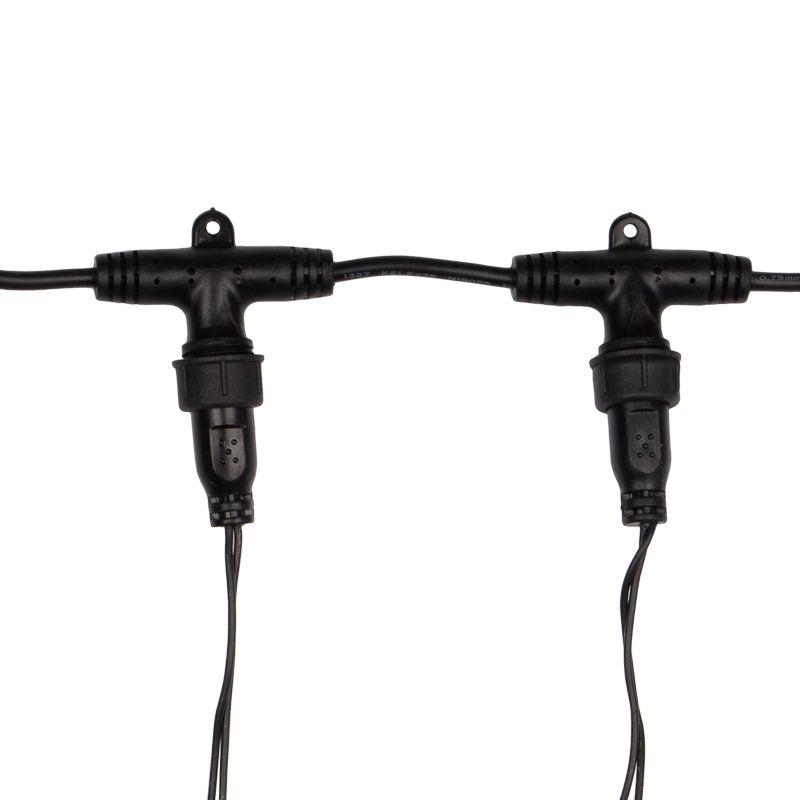 Гирлянда Дождь "ПЛЕЙ ЛАЙТ" 2х3м 760LED 45Вт 220В IP44 мерцающая бел.; черн. провод NEON-NIGHT 235-201