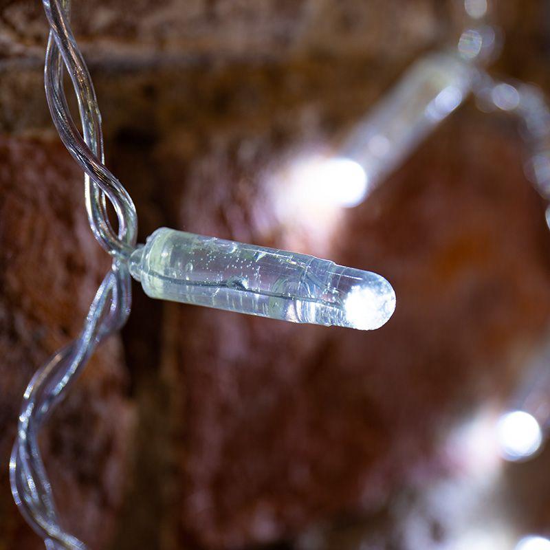 Гирлянда растяжка "Светодиодный Дождь" 2х1.5м., IP44, постоянное свечение, прозрачный провод 220В свет белый