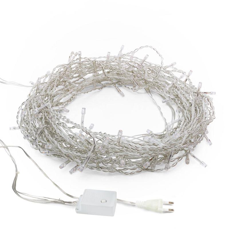 Гирлянда домашняя Светодиодный Дождь 2,5x2 м, свечение с динамикой, прозрачный провод, 230 В, диоды МУЛЬТИКОЛОР (235-059)