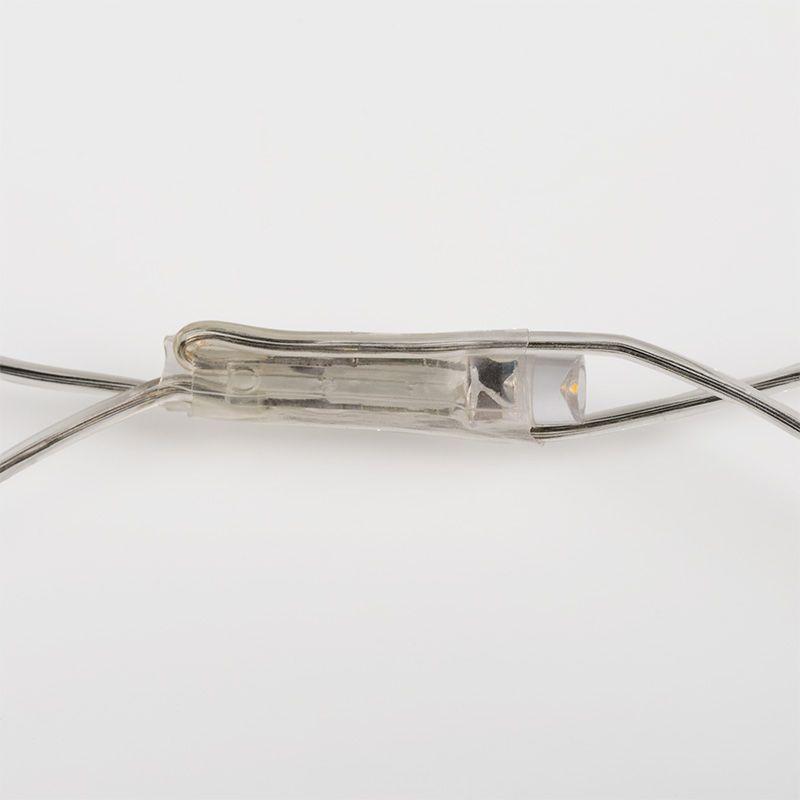 Электрогирлянда домашняя светодиодная, свечение с динамикой, прозрачный провод белый