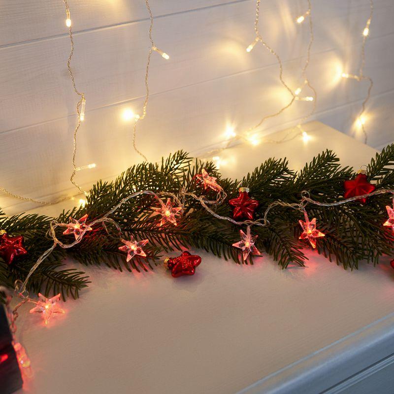 Гирлянда домашняя светодиодная Звездочки 20 LED КРАСНЫЕ 2,8 метра (303-034)