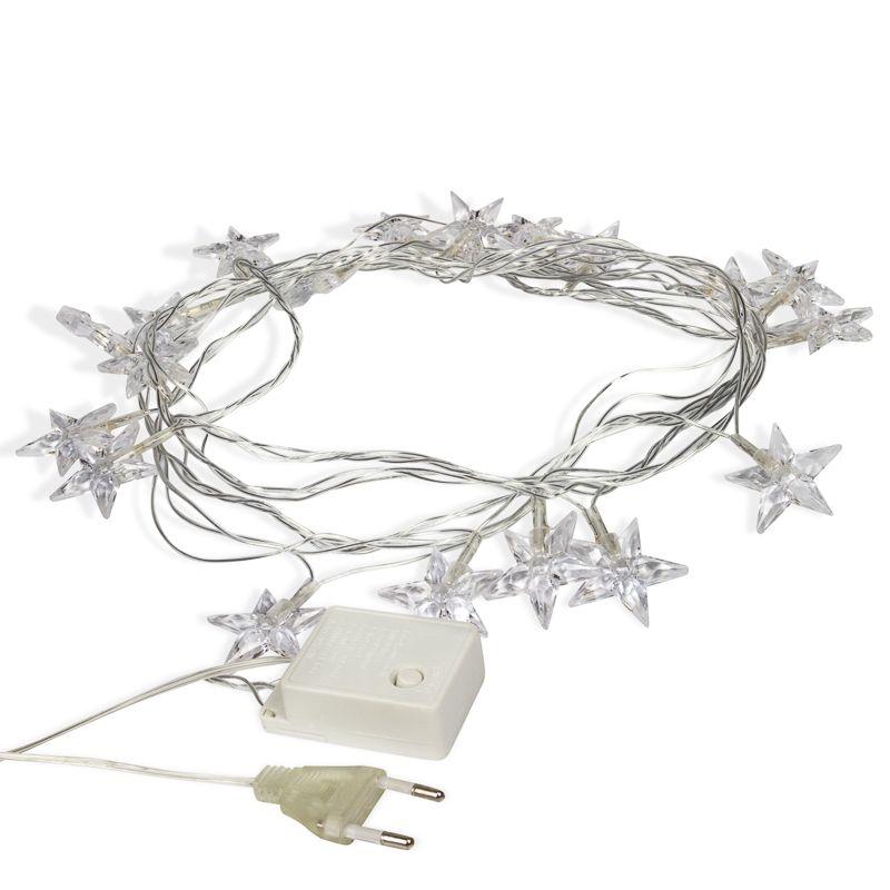 Гирлянда домашняя светодиодная Звездочки 20 LED КРАСНЫЕ 2,8 метра (303-034)
