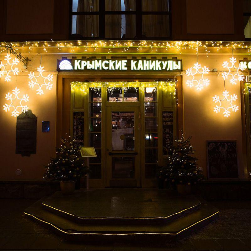 Фигура из дюралайта "Снежинка большая" 55смх55см 42Вт 220В IP44 бел. NEON-NIGHT 501-324