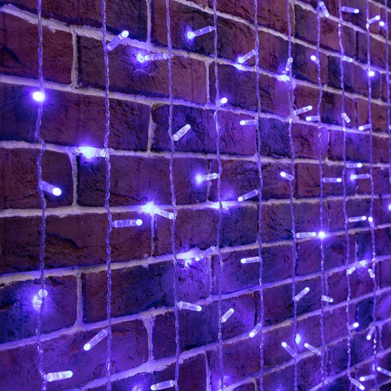 Гирлянда Дождь "ПЛЕЙ-ЛАЙТ" 2х6м фиксинг син. силикон. провод 220В NEON-NIGHT 235-173