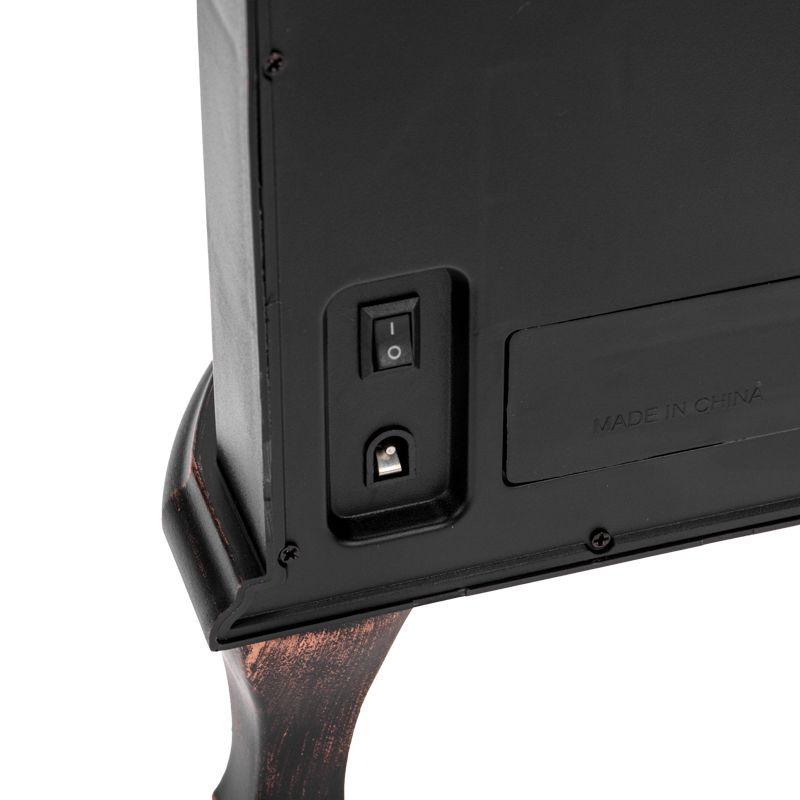 Камин светодиодный "Винтаж мини" 24.8х12.7х30см эффект живого огня USB и элементы питания 3хC (не в компл.) бронз. Neon-Night 511-023