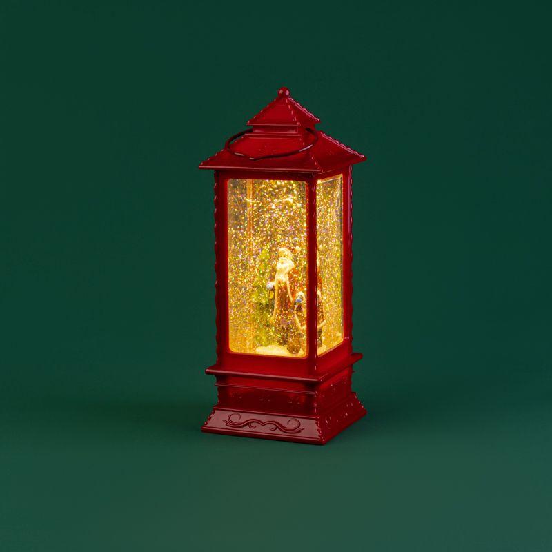 Фонарь декоративный "Дед Мороз" 1LED тепл. бел. 1.5Вт IP20 эффект снегопада с подсветкой Neon-Night 501-062