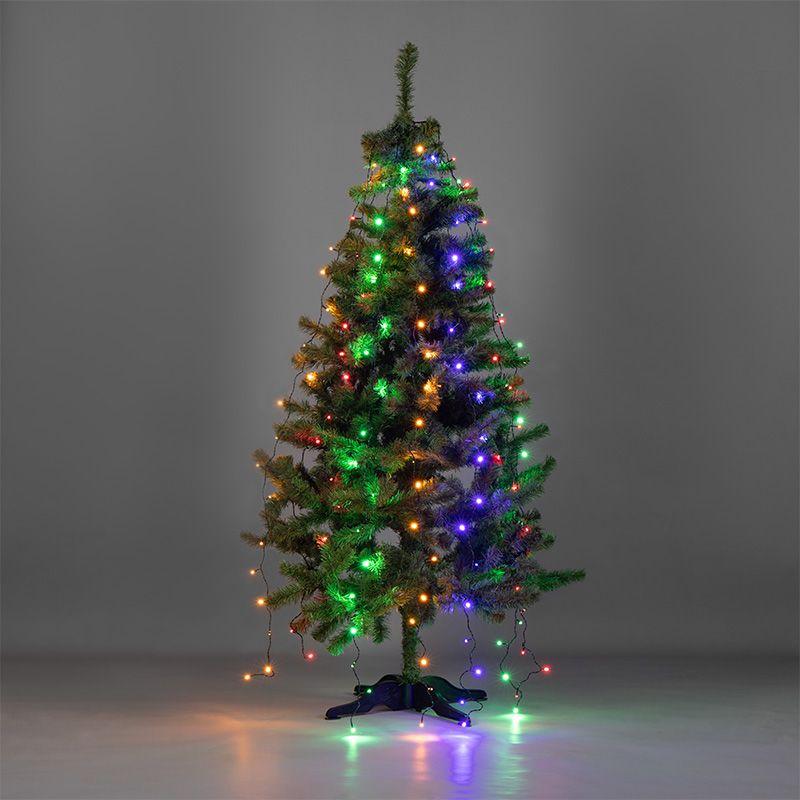 Гирлянда светодиодная елочная с кольцом 7 нитей х1.8м 126LED мультиколор 6.5Вт 230В IP20 не соединяется Neon-Night 235-089