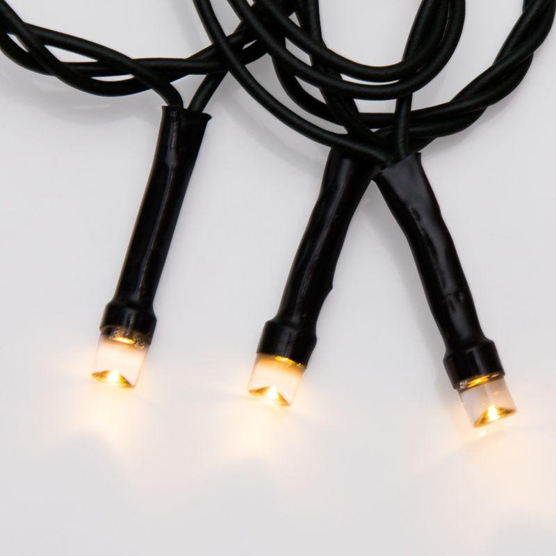 Гирлянда светодиодная "Твинкл Лайт" 20м 160LED тепл. бел. 8Вт 230В IP20 с контроллером 8 режимов провод ПВХ темн. зел. Neon-Night 303-116