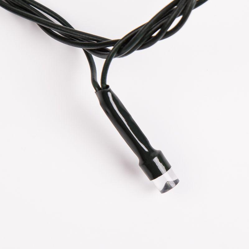 Гирлянда светодиодная "Твинкл Лайт" 20м 160LED тепл. бел. 8Вт 230В IP20 с контроллером 8 режимов провод ПВХ темн. зел. Neon-Night 303-116