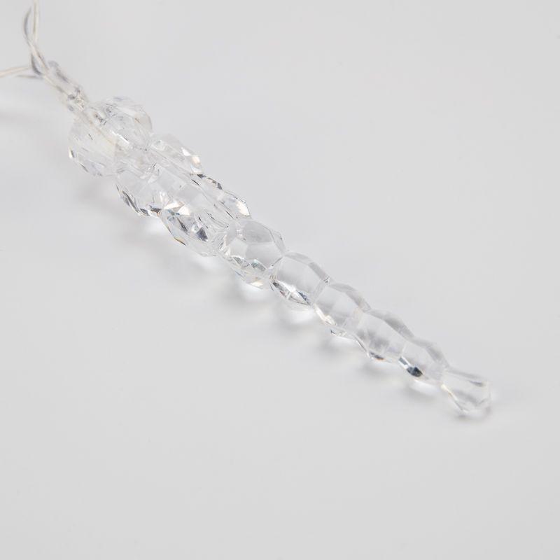 Гирлянда светодиодная "Сосульки" 1.5м 10LED тепл. бел. 0.1Вт IP20 провод ПВХ прозр. элементы питания 2хAA (не в компл.) Neon-Night 303-093