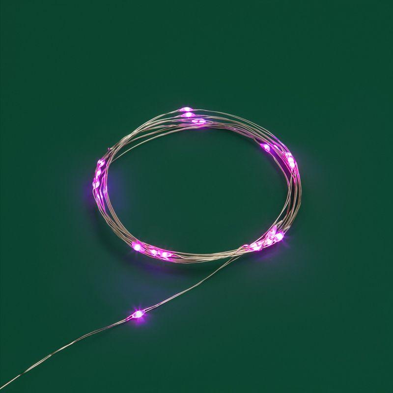 Гирлянда светодиодная "Роса" 2м 20LED роз. 2Вт 4.5В IP20 провод прозр. Neon-Night 303-007