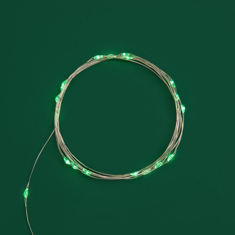 Гирлянда светодиодная "Роса" 2м 20LED зел. 2Вт 4.5В IP20 провод прозр. Neon-Night 303-008