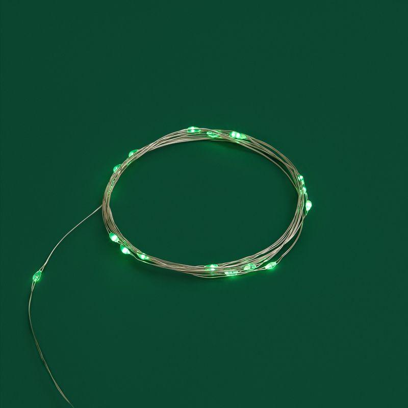 Гирлянда светодиодная "Роса" 2м 20LED зел. 2Вт 4.5В IP20 провод прозр. Neon-Night 303-008