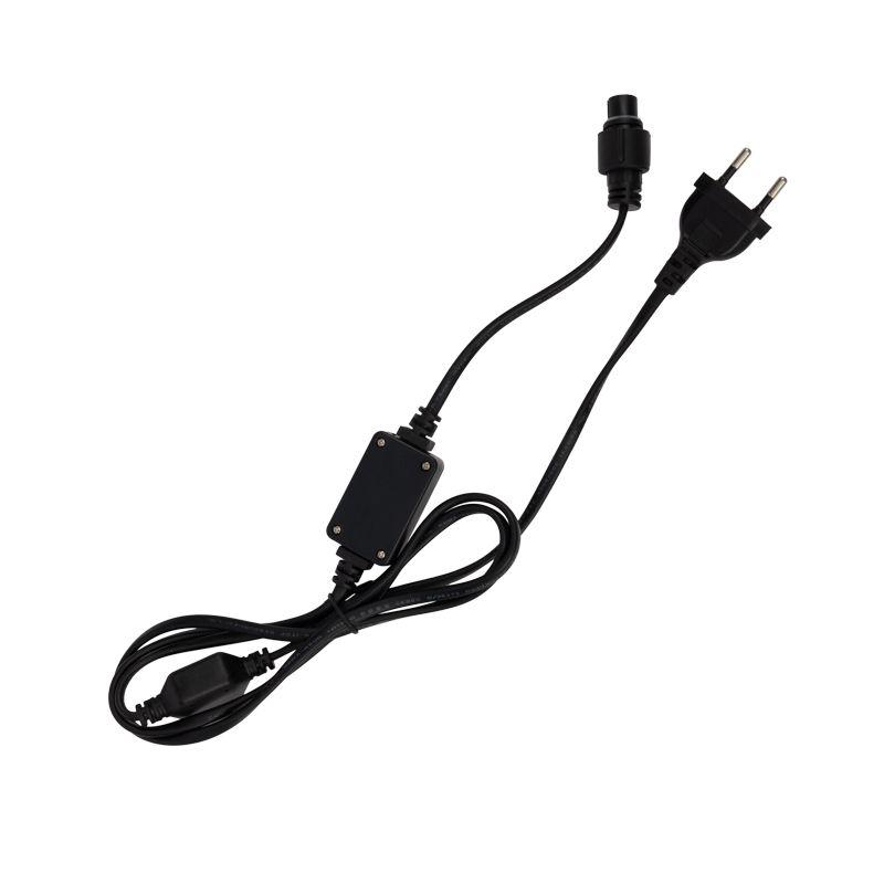 Гирлянда светодиодная "Мультишарики" 10м d38мм 40LED RGB 5Вт 220В IP44 провод ПВХ черн. Neon-Night 303-579