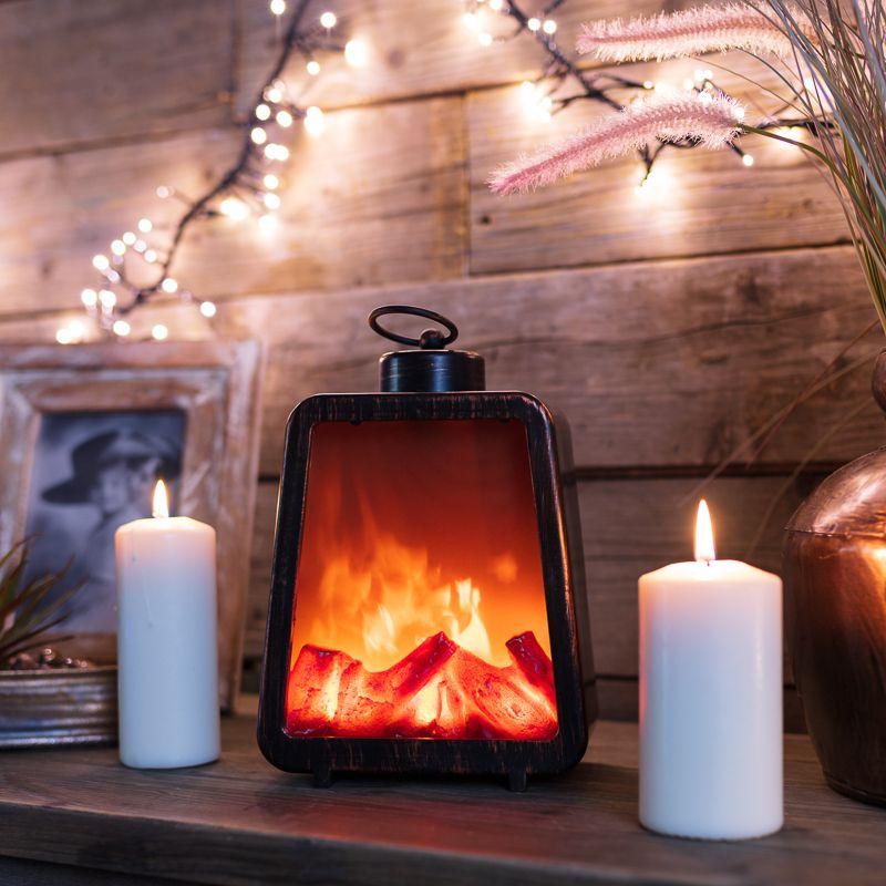 Камин светодиодный "Лофт" 17х10х24.5см эффект живого огня USB и элементы питания 3хC (не в компл.) Neon-Night 511-034