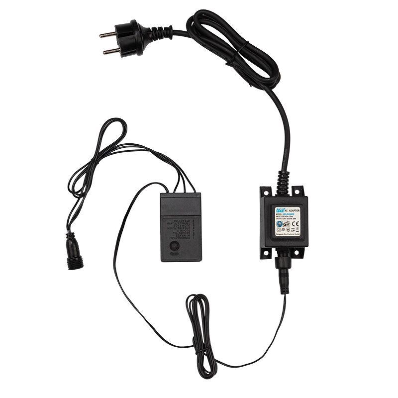 Гирлянда "КЛИП ЛАЙТ" 3 нити х20м 399LED 25Вт 24В IP54 (с трансф.) желт. NEON-NIGHT 323-301