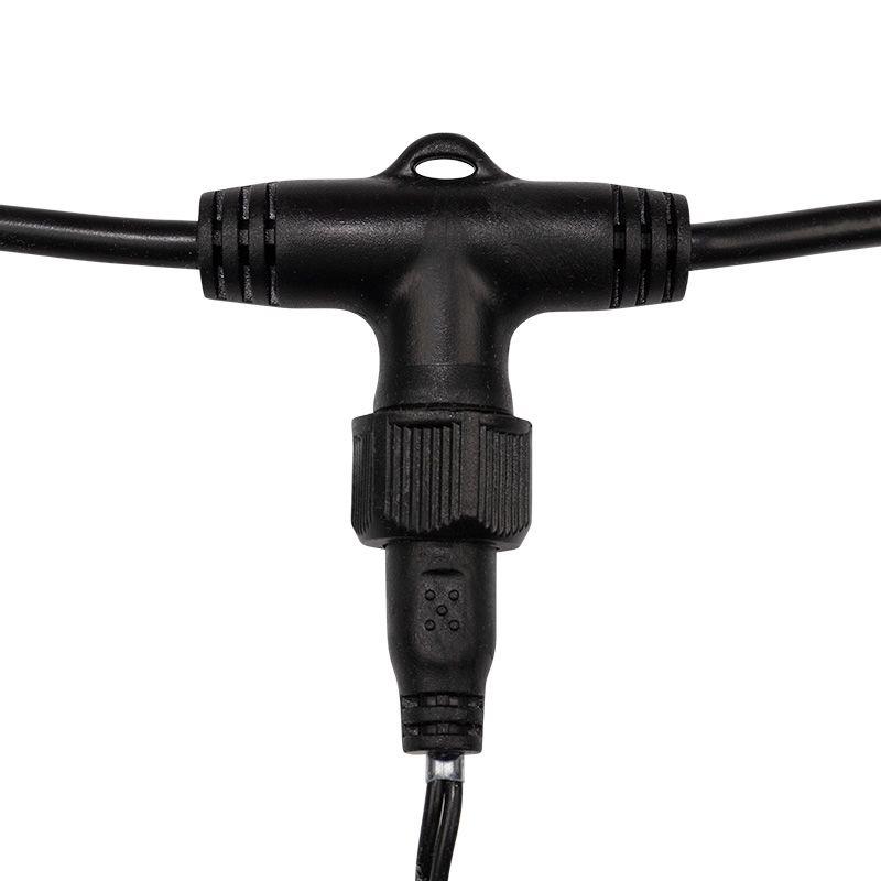 Гирлянда "КЛИП ЛАЙТ" 3 нити х20м 399LED 25Вт 24В IP54 (с трансф.) желт. NEON-NIGHT 323-301