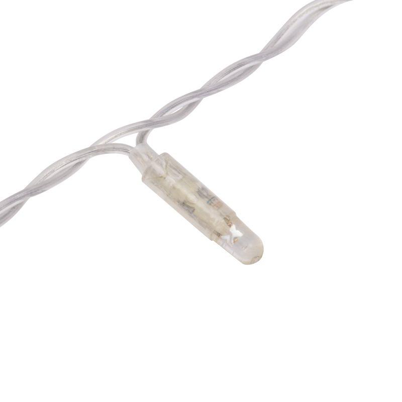 Гирлянда Дождь "ПЛЕЙ-ЛАЙТ" 2х3м 760LED 45Вт 220В IP44 тепл. бел.; фиксинг силикон. провод NEON-NIGHT 235-156