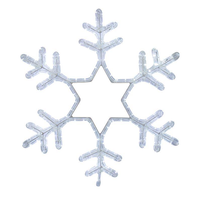 Фигура из дюралайта "Снежинка" 55смх55см 28Вт 220В IP44 бел. NEON-NIGHT 501-334