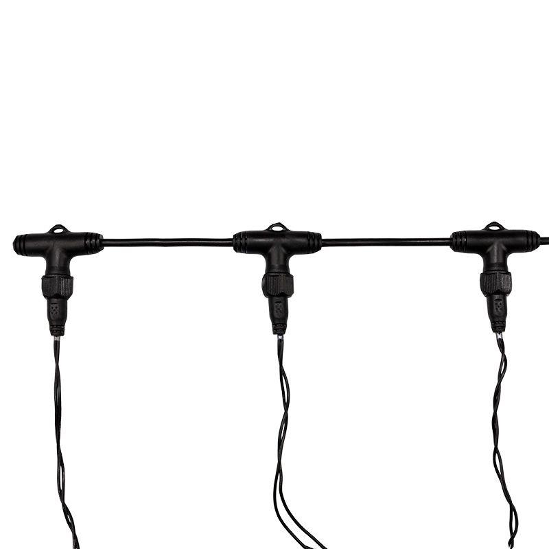 Гирлянда "КЛИП ЛАЙТ" 3 нити х20м 399LED 25Вт 24В (с трансф.) син. NEON-NIGHT 323-303