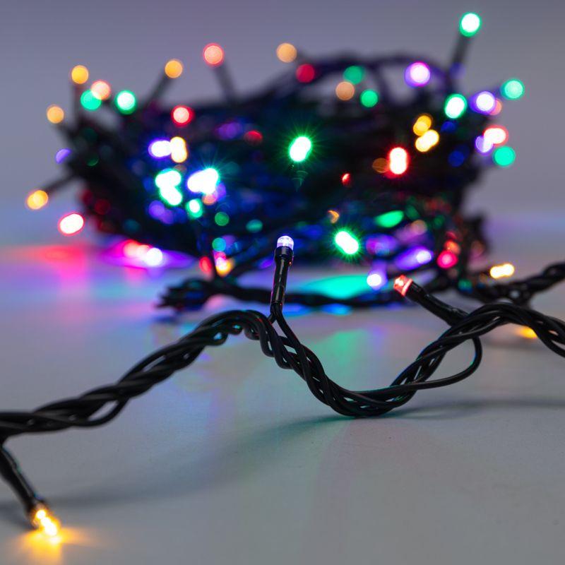 Гирлянда "ТВИНКЛ ЛАЙТ LED" (с контроллером 8 режимов) 10м 100LED 10Вт 220В IP44 мультиколор NEON-NIGHT 303-139