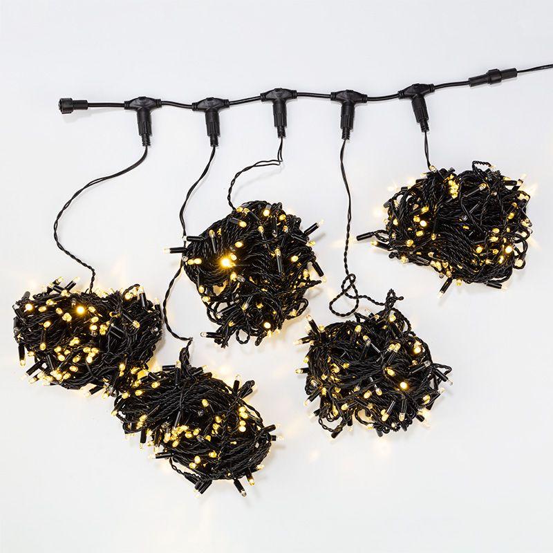 Гирлянда "LED Clip Light" 100мм 5х20м с трансф. теплый белый NEON-NIGHT 323-506