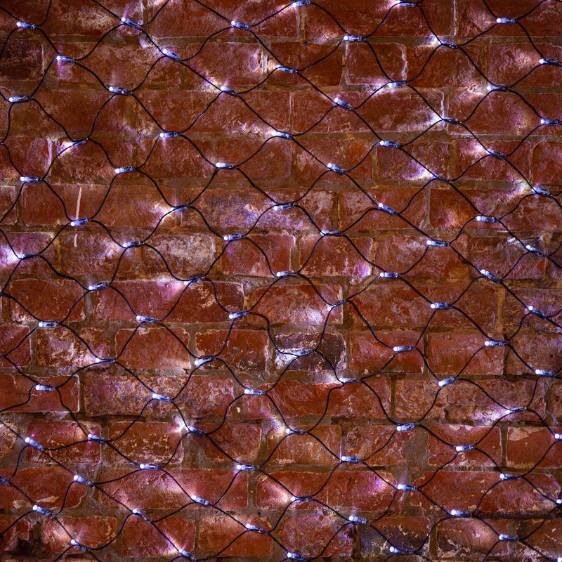 Гирлянда Сеть "НЕТ ЛАЙТ" 2х1.5м 288LED 18Вт 220В IP44 бел.; черн. провод NEON-NIGHT 215-021